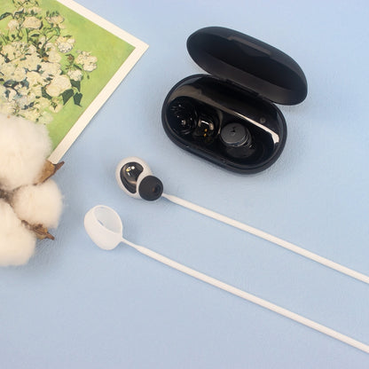 For Anker Soundcore Space A40 2pcs Headphones Silicone Anti-Lost Cord(Beige) by bashfashion