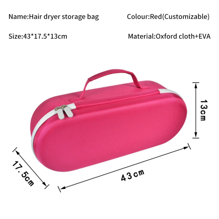 For Dyson HD01 HD03 Hair Dryer Storage Box EVA Hard Shell Bag(Rose Red) by bashfashion
