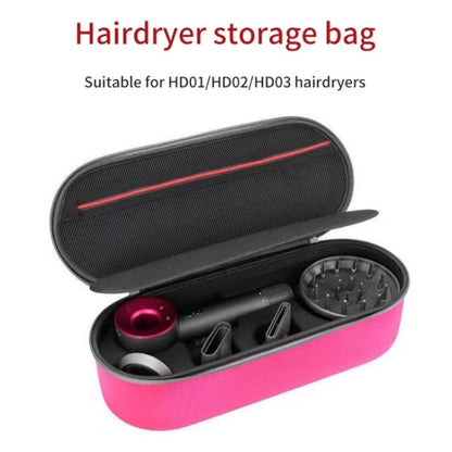 For Dyson HD01 HD03 Hair Dryer Storage Box EVA Hard Shell Bag(Rose Red) by bashfashion