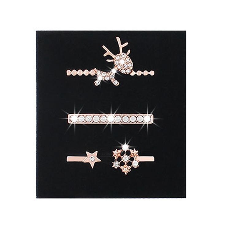 3pcs/Set Smart Watch Silicone Watch Band Decoration Ring(1) by bashfashion