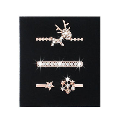 3pcs/Set Smart Watch Silicone Watch Band Decoration Ring(1) by bashfashion