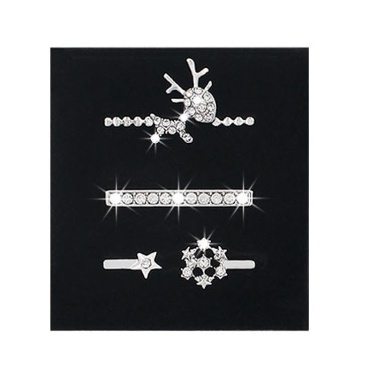 3pcs/Set Smart Watch Silicone Watch Band Decoration Ring(3) by bashfashion