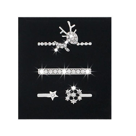 3pcs/Set Smart Watch Silicone Watch Band Decoration Ring(3) by bashfashion