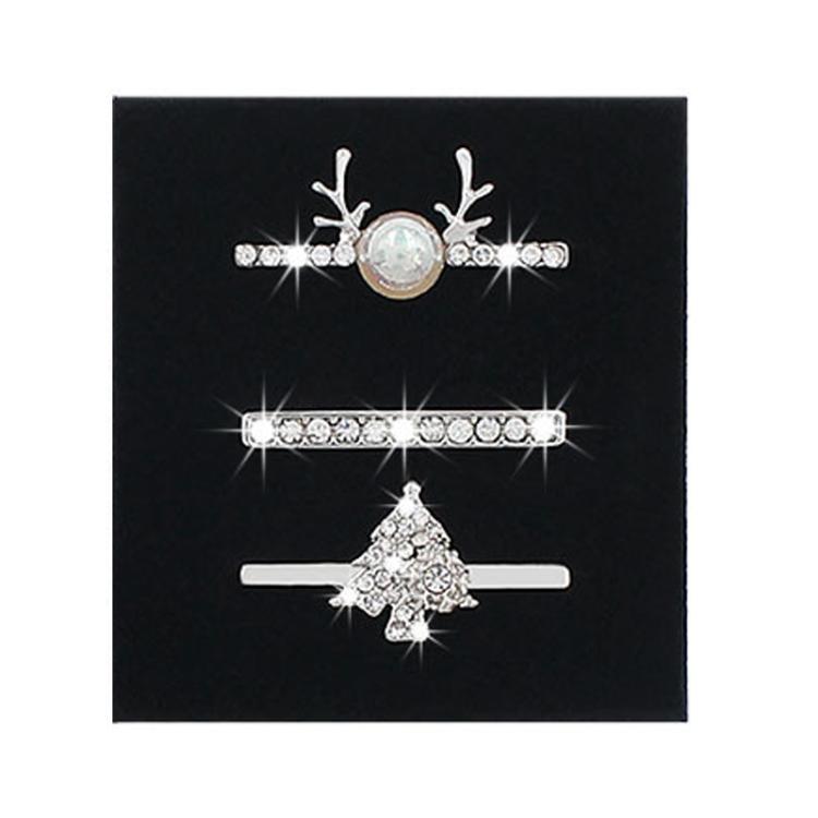 3pcs/Set Smart Watch Silicone Watch Band Decoration Ring(6) by bashfashion