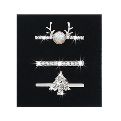 3pcs/Set Smart Watch Silicone Watch Band Decoration Ring(6) by bashfashion