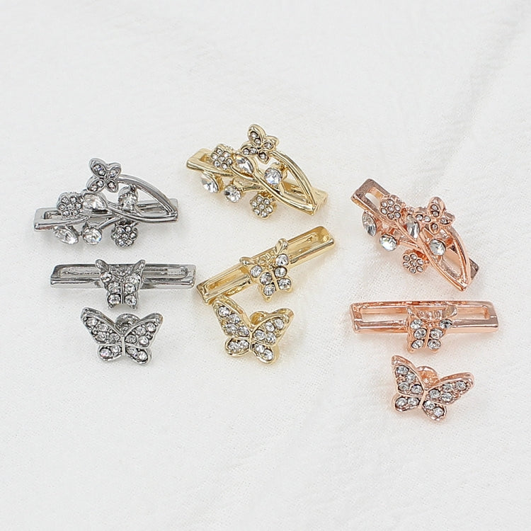 3pcs/Set Smart Watch Silicone Watch Band Decorative Ring Butterfly Buckle Watch Band Decorations(1) by bashfashion