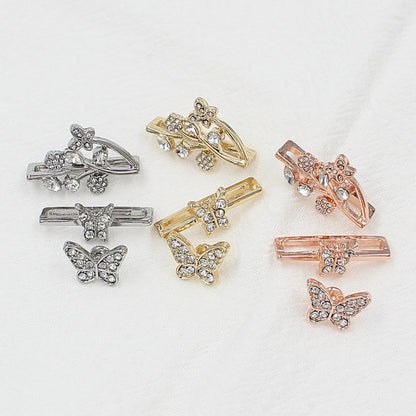 3pcs/Set Smart Watch Silicone Watch Band Decorative Ring Butterfly Buckle Watch Band Decorations(1) by bashfashion