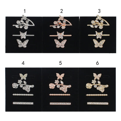 3pcs/Set Smart Watch Silicone Watch Band Decorative Ring Butterfly Buckle Watch Band Decorations(6) by bashfashion
