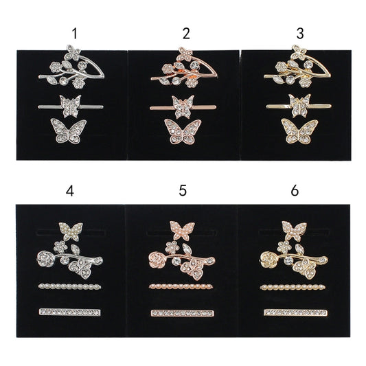 3pcs/Set Smart Watch Silicone Watch Band Decorative Ring Butterfly Buckle Watch Band Decorations(3) by bashfashion