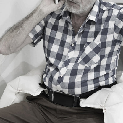 Multifunctional Smart Belt Buckle Elderly Anti-Lost GPS Tracker, Color: Gray by bashfashion