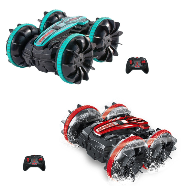 2.4G Amphibious Stunt Remote Control Car Double-sided Rolling Driving Children Electric Toys(Red) by bashfashion