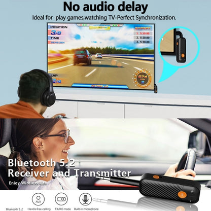 Bluetooth 5.2 Car Receiver TV Computer Transmitter by bashfashion