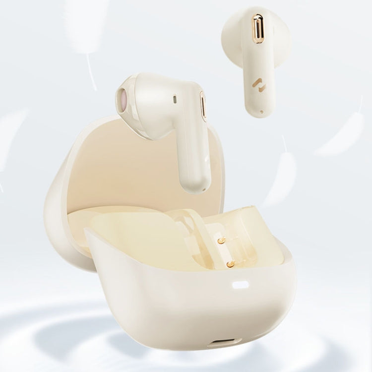 Havit S3 Merle Lite In-Ear ENC Call Noise Reduction Wireless Bluetooth Earphone(Gold White) by Havit