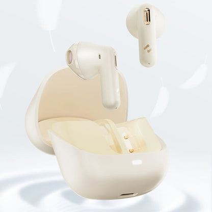 Havit S3 Merle Lite In-Ear ENC Call Noise Reduction Wireless Bluetooth Earphone(Gold White) by Havit