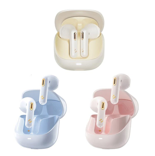 Havit S3 Merle Lite In-Ear ENC Call Noise Reduction Wireless Bluetooth Earphone(Gold White) by Havit