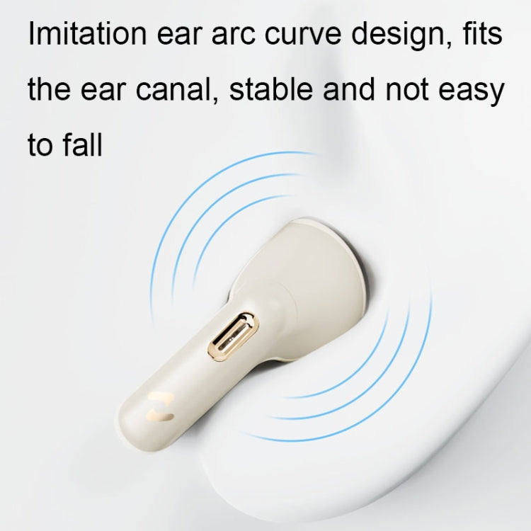 Havit S3 Merle Lite In-Ear ENC Call Noise Reduction Wireless Bluetooth Earphone(Gold White) by Havit