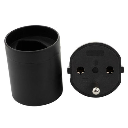 EU to Switzerland Convertible Plug With Ground Wire Travel Adaptor(Black) by bashfashion