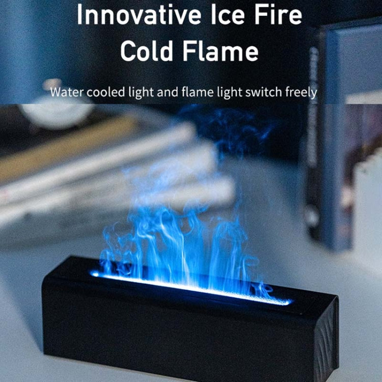 DQ711 Flame Aromatherapy Diffuser Quiet USB Air Humidifier(Black) by bashfashion