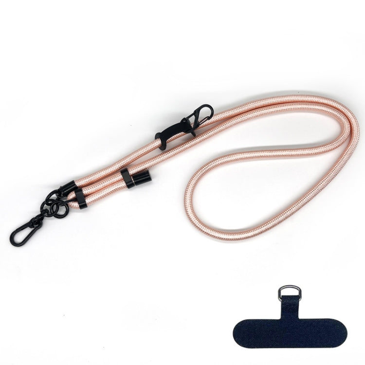 10mm Thick Rope Mobile Phone Anti-Lost Adjustable Lanyard Spacer(Pink Gold) by bashfashion
