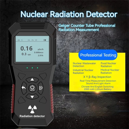 FY803 X-Ray Radiation Meter Alpha Beta Gamma Humidity Nuclear Radiation Detector Rechargeable Real-Time Graph Geiger by bashfashion
