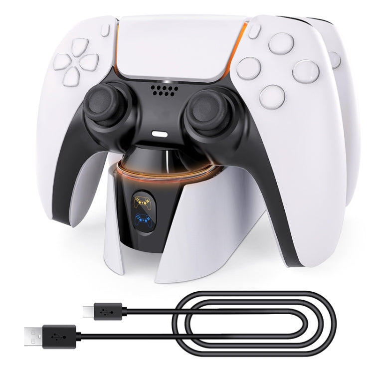 For PS5 Gamepad Contact Dual Charging Dock Gamepad Charger by bashfashion