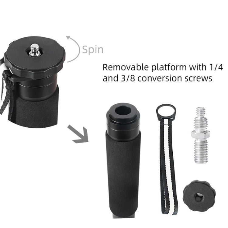 BEXIN P285C Carbon Fiber DSLR Camera Monopod Mountaineering Stick Photography Selfie Holder by BEXIN