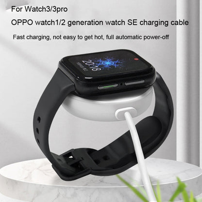 For OPPO Watch 3 Pro Watch USB Port Magnetic Charger Charging Cable(White) by bashfashion