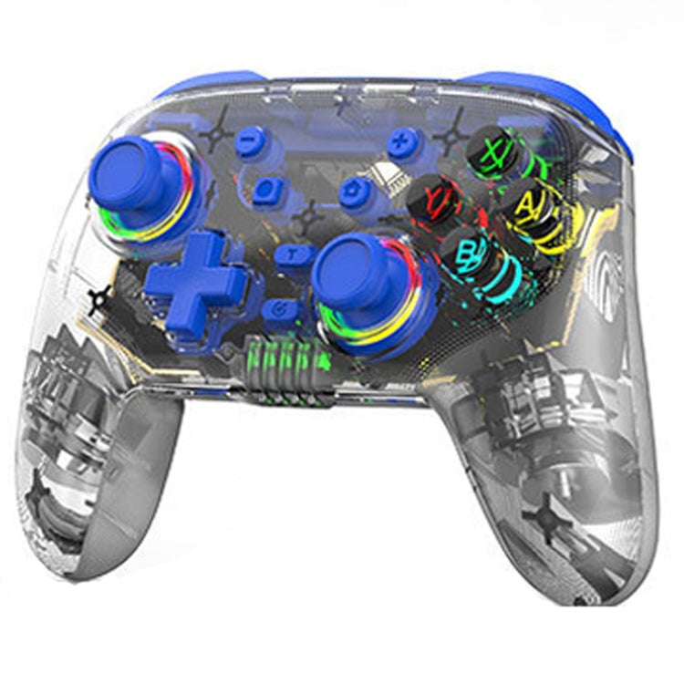 For PS3 / PS4 Dual Vibration Wireless Gamepad With RGB Lights(Blue) by bashfashion