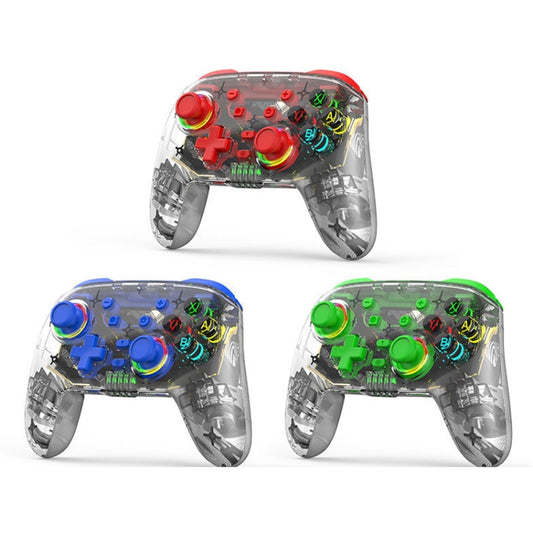 For PS3 / PS4 Dual Vibration Wireless Gamepad With RGB Lights(Red) by bashfashion