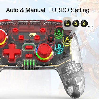 For PS3 / PS4 Dual Vibration Wireless Gamepad With RGB Lights(Red) by bashfashion