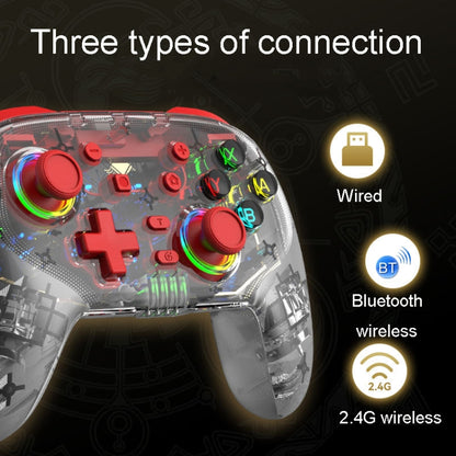 For PS3 / PS4 Dual Vibration Wireless Gamepad With RGB Lights(Green) by bashfashion