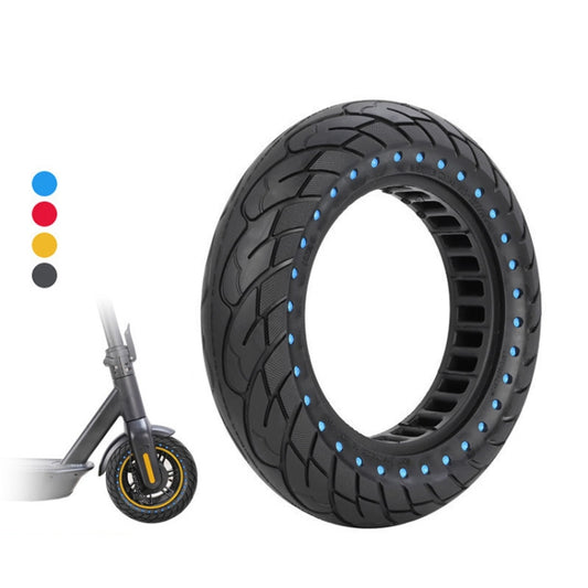 For Ninebot MAX G30 Electric Scooter 10x2.5 Inflatable Honeycomb Solid Run-flat Tire(44mm Slot Blue) by bashfashion