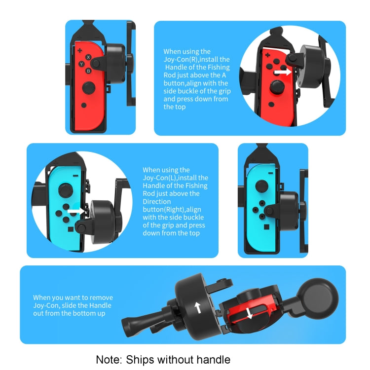 JYS JYS-NS248 For Switch / Switch OLED Left And Right Handle Body Feel Fishing Rod Fishing Aquarium Game Accessories by bashfashion