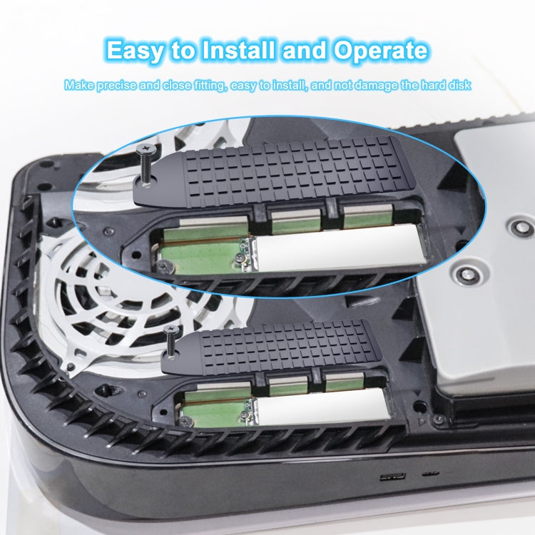 JYS JYS-P5153 For PS5 M.2 NVME Solid-State Hard Disk Heat Sink(Black) by JYS