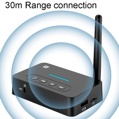 Bluetooth Audio Adapter NFC Bluetooth Receiver Transmitter 2 In 1 With Remote Control by bashfashion