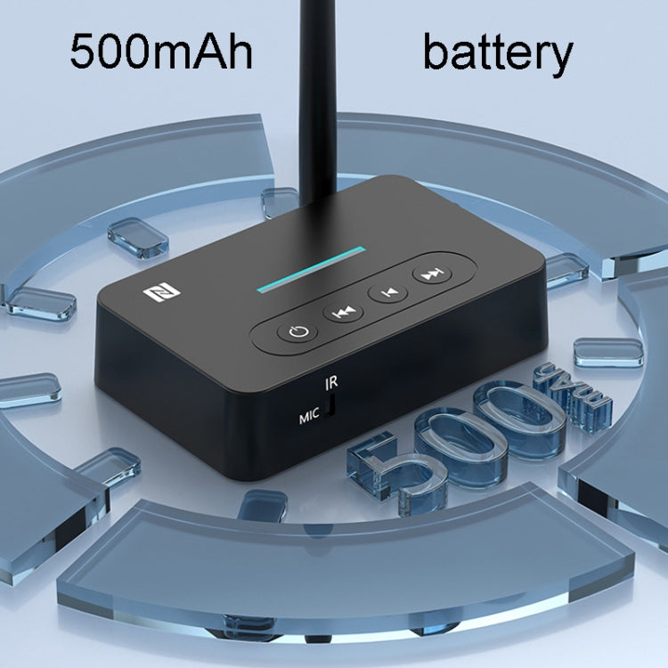 Bluetooth Audio Adapter NFC Bluetooth Receiver Transmitter 2 In 1 With Remote Control by bashfashion