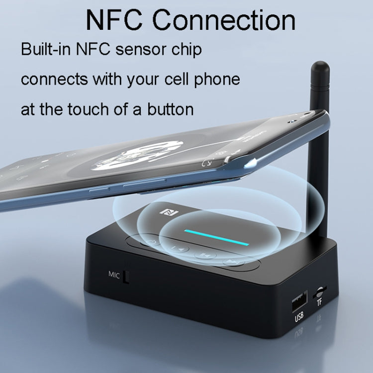Bluetooth Audio Adapter NFC Bluetooth Receiver Transmitter 2 In 1 With Remote Control by bashfashion