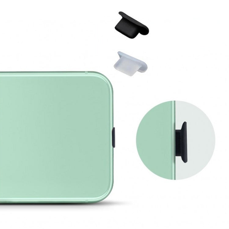 8 Pin Phone Dust Plug Silicone Charging Port Plug(Transparent) by bashfashion