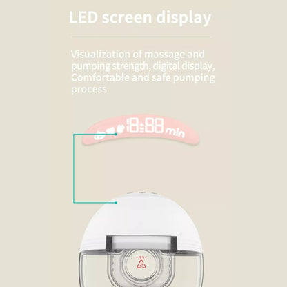 S21 Single Electric Wearable Breast Pump With LED Display, 3 Modes & 12 Levels by bashfashion