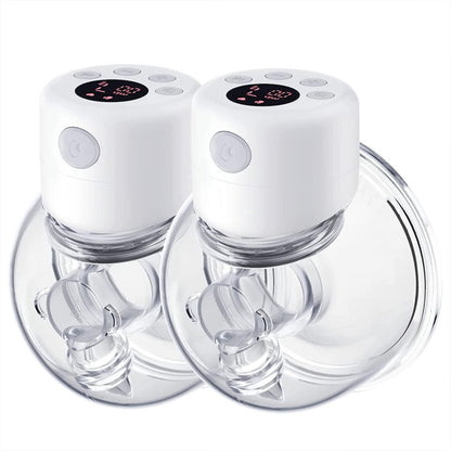 S12 Double Electric Wearable Breast Pump With 2 Modes & 9 Levels Suction Adjustable by bashfashion
