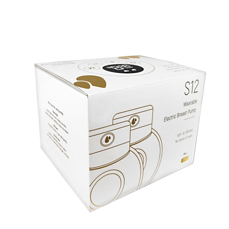 S12 Double Electric Wearable Breast Pump With 2 Modes & 9 Levels Suction Adjustable by bashfashion