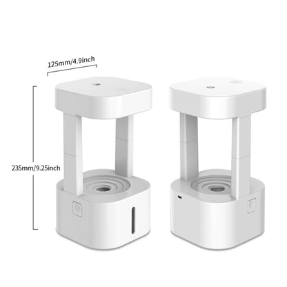 580ml Anti-gravity Humidifier Water Droplet Backflow Atomizer Aromatherapy Machine(Colorful Light) by bashfashion