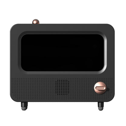 USB White Noise Simulation Flame Fire Furnace Aromatherapy Machine Indoor Large Spray Measurement Humidifier(Black) by bashfashion