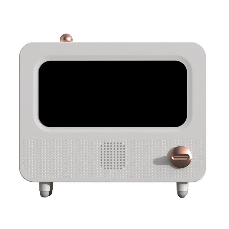 USB White Noise Simulation Flame Fire Furnace Aromatherapy Machine Indoor Large Spray Measurement Humidifier(White) by bashfashion