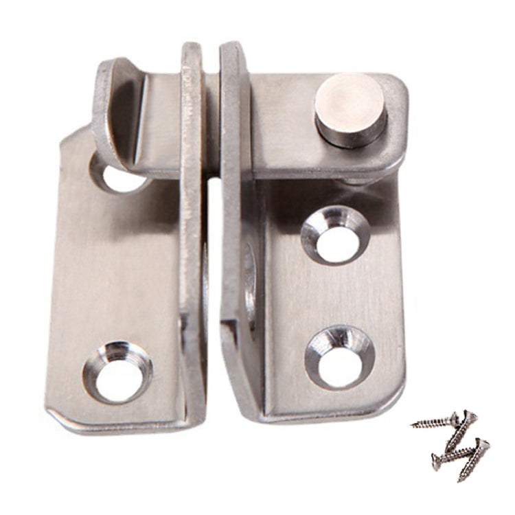 Small Right Open Stainless Steel Sliding Door Latch No Punch Latch Door Bolt Catch With Screw by bashfashion