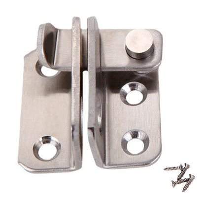 Small Right Open Stainless Steel Sliding Door Latch No Punch Latch Door Bolt Catch With Screw by bashfashion