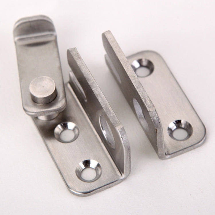 Large Right Open Stainless Steel Sliding Door Latch No Punch Latch Door Bolt Catch With Screw by bashfashion