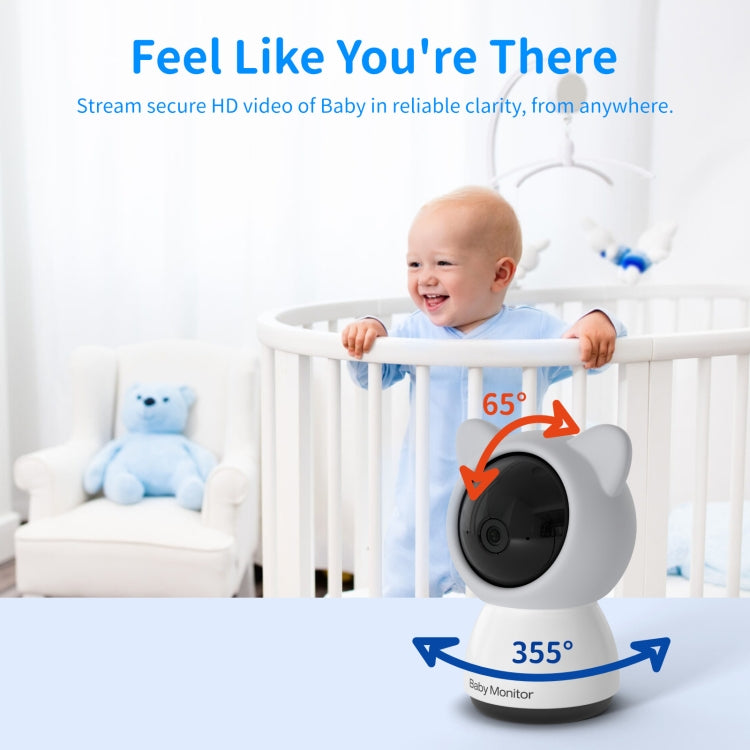 5 Inch HD Baby Monitor Wireless Wifi Baby Care Camera UK Plug by bashfashion