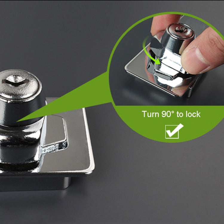 4 inch Non-Interlocking No Hole Hook With Locking Hasp Chest Of Drawers Door Lock With Iron Key by bashfashion