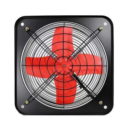 10 -inch Dual Grilles Kitchen Exhaust Fan Wall Window Fan High Power Industrial Extractor Fume Space Extractor Hood,CN Plug by bashfashion